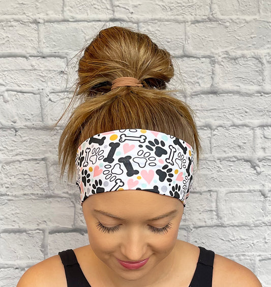 Paw Print Dog Headband