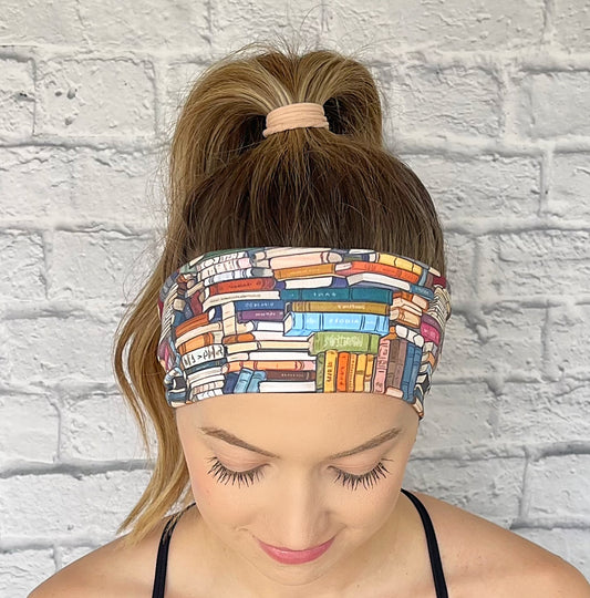 headbands with book print