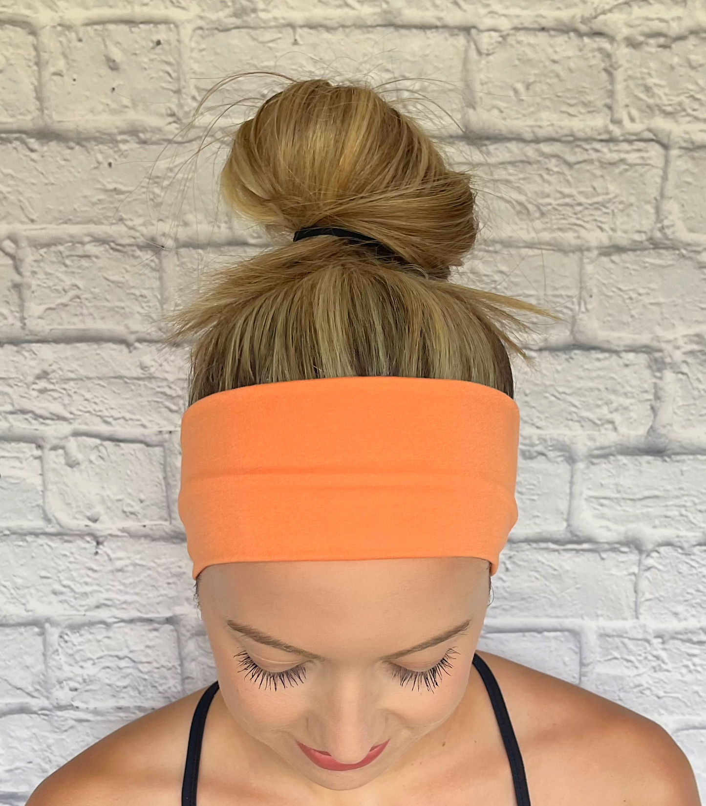 peach/orange color headband