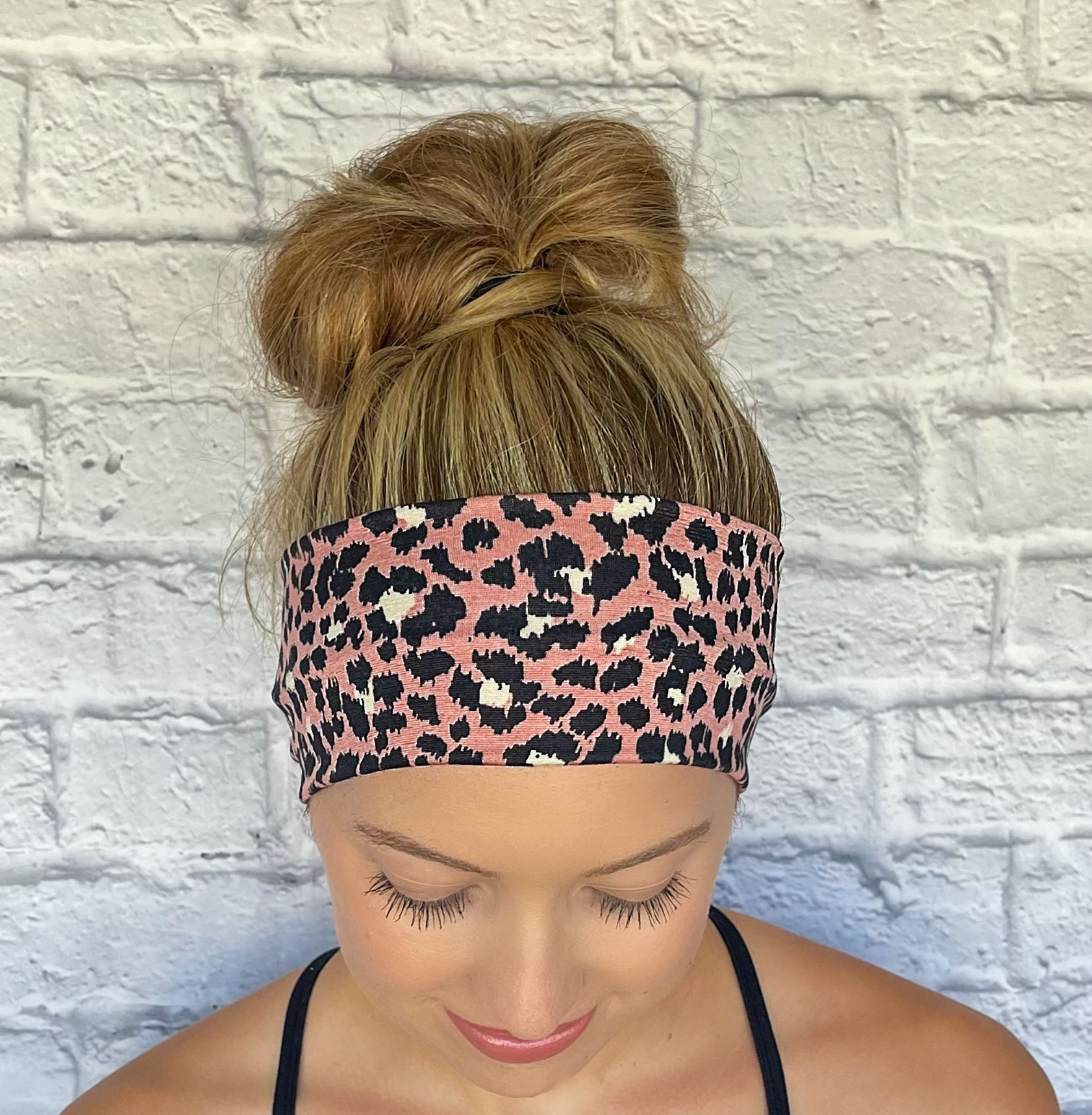 Pink Leopard Headband
