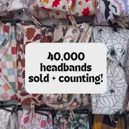 Boho Floral Headband, Wide soft stretchy women’s headband, flower print, nurse accessory