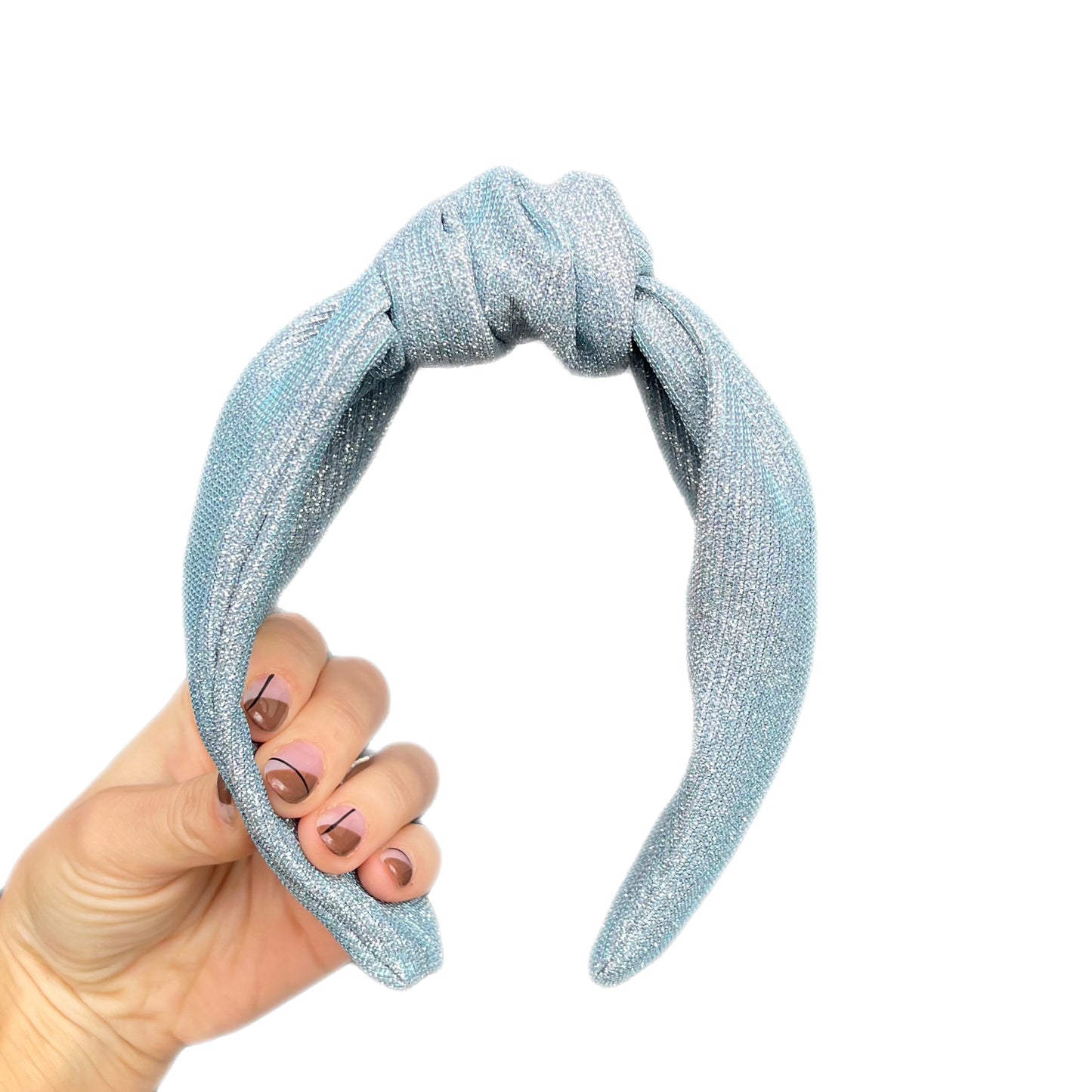 Blue Shimmer Hard Headband